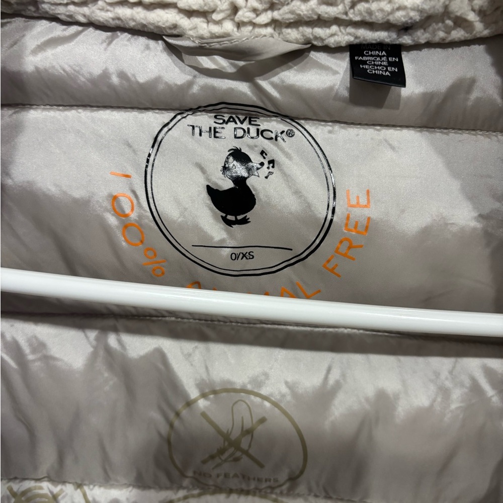 Save the Duck Puffer Jacket Light Gold Size XS/0 - Picture 5 of 8